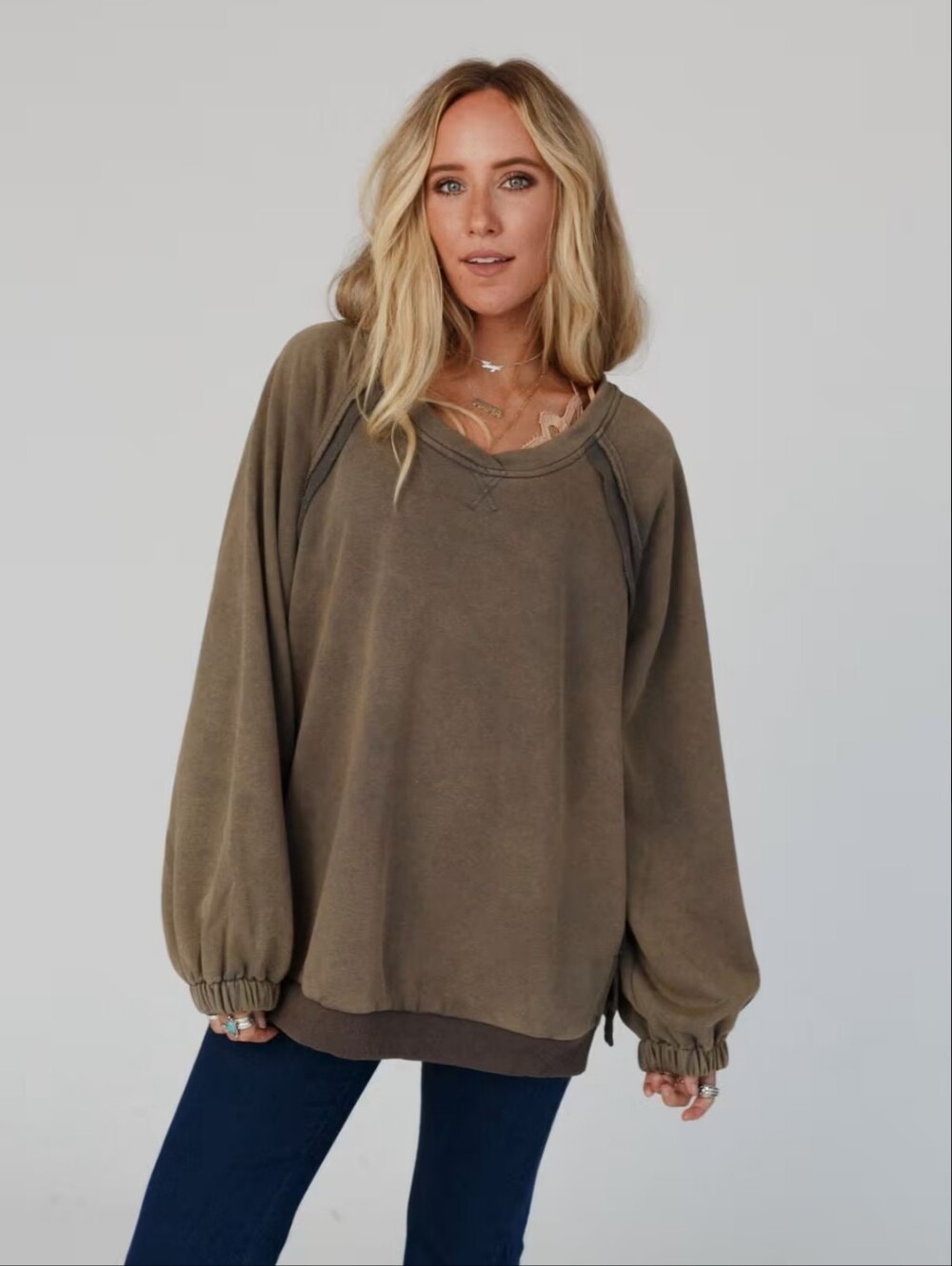 Three Bird Best Crossed Paths Sweatshirt Boho POL NEW S - Picture 2 of 5
